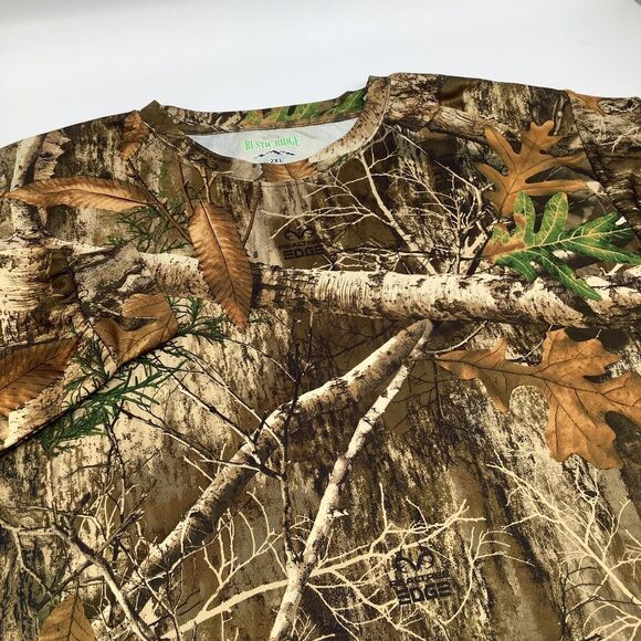 Realtree Mens Rustic Ridge Long Sleeve‎ Camo Hunting Shirt Size 2XL - Picture 1 of 7